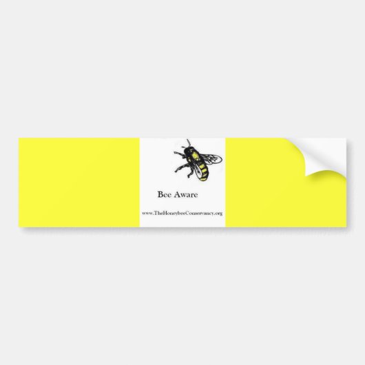 Honeybee Conservancy bumpersticker - Bee Aware (Voorkant)