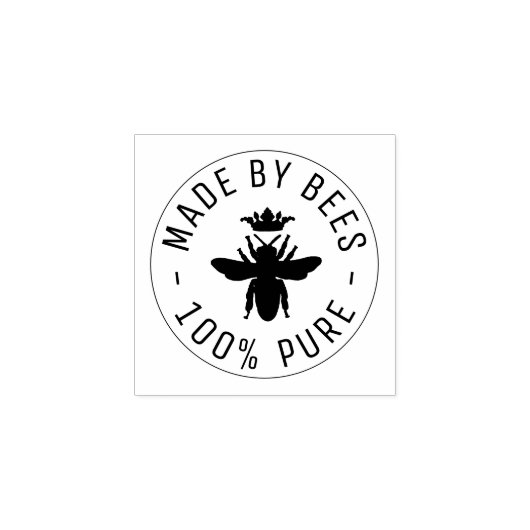 Honeybee Custom Apiaries Honey Stamp Rubberstempel (Afrduk)