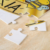 Honeybee Daisy Jigzaag Puzzle Daisy Legpuzzel (Zijkant)