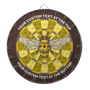 Honeybee Dartboard met aangepaste tekst Dartbord