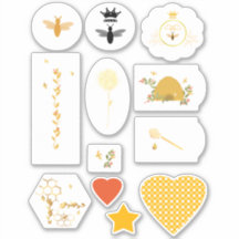 Honeybee Eigen vinylsticker