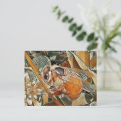 HONEYBEE EN CLOVER - CARTE POSTALE (Debout devant)