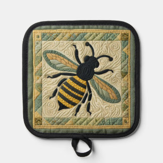 Honeybee Faux Quilt 2 Pannenlap