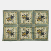 Honeybee Faux Quilt 2 Theedoek (Horizontaal)