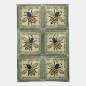 Honeybee Faux Quilt 2 Theedoek (Verticaal)