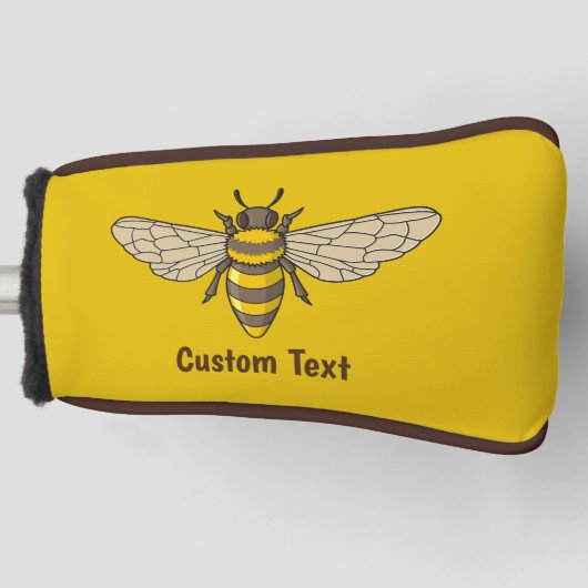Honeybee Golf Head Hoesje Golfheadcover (Voorkant)