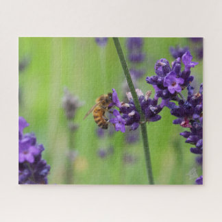 Honeybee Harvesting Lavender Blossom Legpuzzel