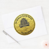 Honeybee Honey Faux Gold Jar Étiquette | Miel (Enveloppe)