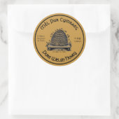 Honeybee Honey Jar Apiary Étiquette | Pure Welsh H (Sac)