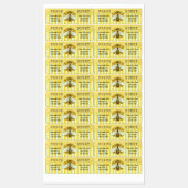 Honeybee Honeycomb Apiary Bee Business Honey Jar Labels (Vel)
