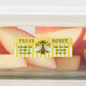 Honeybee Honeycomb Apiary Bee Business Honey Jar Labels (Aangebracht)