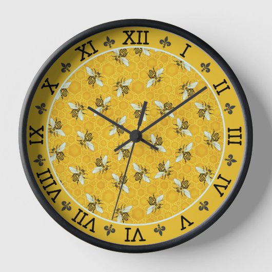 Honeybee Honeycomb French Bee Bumblebee Pattern (Voorkant)