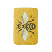 Honeybee Honeycomb  Monogrammen Badmat (Voorkant Verticaal)