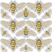 Honeybee Icon Set Stickers (Voorkant)
