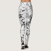Honeybee Leggings Flower Art Stretchy Pants (Achterkant)