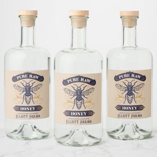 Honeybee Miel Jar Étiquettes Honeypeb Bee (Bouteilles)