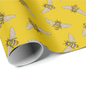 Honeybee Pattern Cadeaupapier (Rol Hoek)