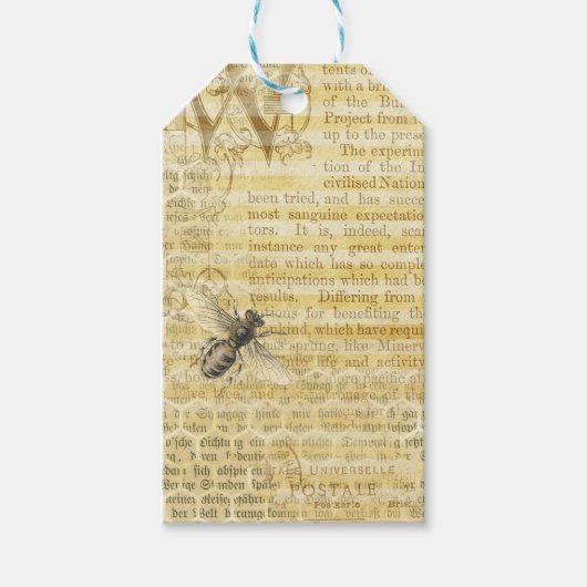  Honeybee Script Scrapbook Cadeaulabel (Voorkant)