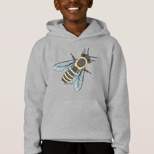 Honeybee (vivid) - Sweat à capuche pour garçon (Devant)
