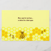 Honeybee Yellow Honey Custom Flyer (Achterkant)