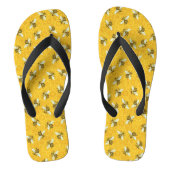 Honeybees Honeycomb Bumble Bee Hive Pattern Teenslippers (Voetbed)