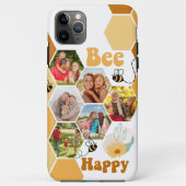 Honeycomb 6 Foto Collage Bee Happy Case-Mate iPhone Case (Achterkant)