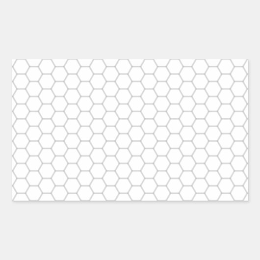 Honeycomb Afbeelding Rechthoekige Sticker (Voorkant)