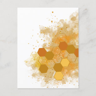 Honeycomb Alcohol Ink Briefkaart