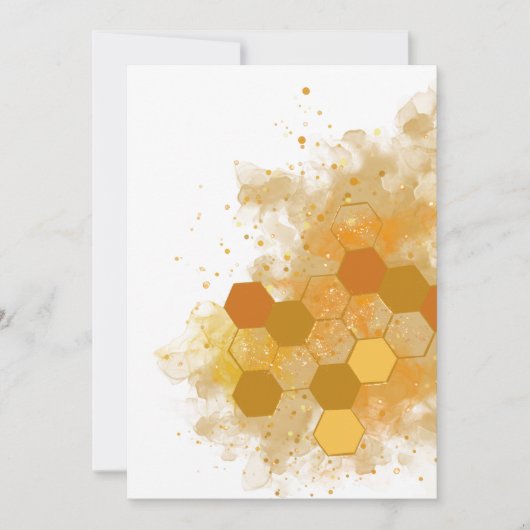 Honeycomb Alcohol Ink Save The Date (Voorkant)