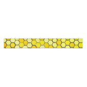 Honeycomb Bee Geëerd Grosgrain Lint (Voorkant)