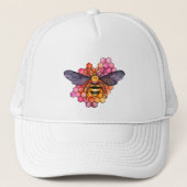 Honeycomb Bee Trucker Pet (Voorkant)