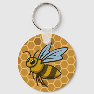 Honeycomb Bumble Bee Sleutelhanger