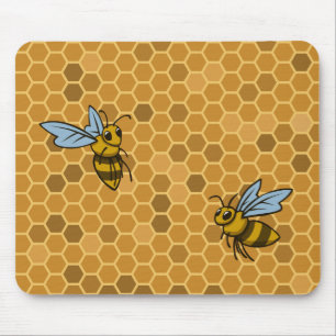 Honeycomb Bumble bijen Muismat