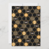 Honeycomb en Floral Wedding Shower Kaart (Achterkant)
