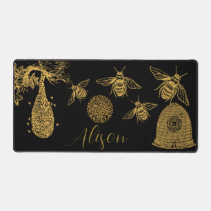 Honeycomb Fleur de fleur noire