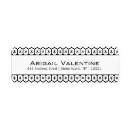 HoneyComb geometrische retour adreslabels Etiket