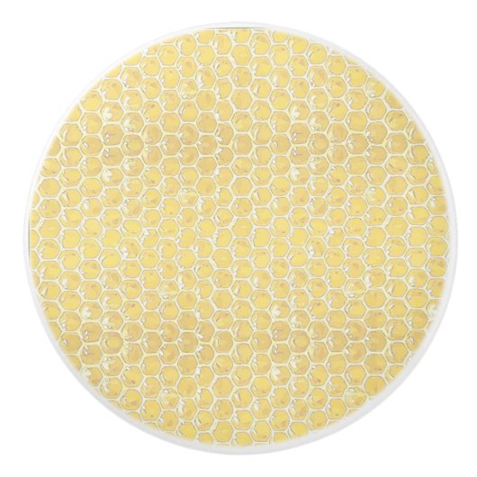 Honeycomb Hive Knob Keramische Knop (Voorkant)
