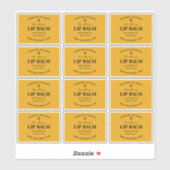 Honeycomb Lip Beeswax Balm Labels (Vel)
