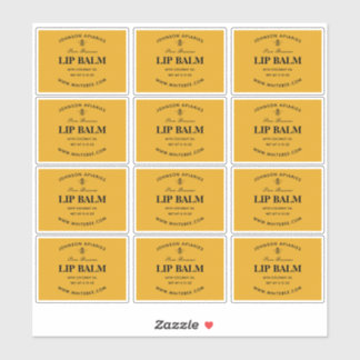 Honeycomb Lip Beeswax Balm Labels