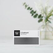 Honeycomb - Logo en panel v2 - zwart Visitekaartje (Staand voorkant)