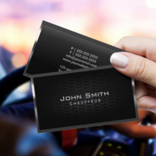 Honeycomb Metal Cells Chauffeur Visitekaartje