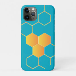 Honeycomb Molecular Pattern iPhone 11 Pro Hoesje