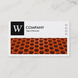 Honeycomb Oranje - Logo en panel v2 - zwart Visitekaartje