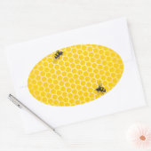 Honeycomb Ovale Sticker (Envelop)