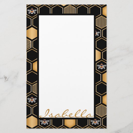 Honeycomb Pattern Briefpapier (Voorkant)
