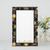 Honeycomb Pattern Briefpapier (Staand voorkant)