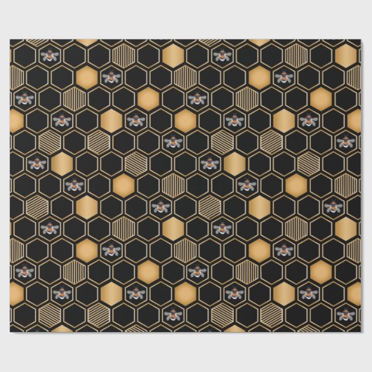 Honeycomb Pattern Cadeaupapier (Vlak)