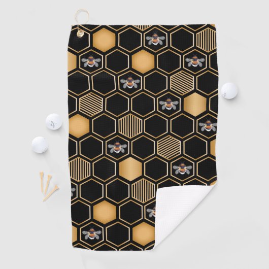 Honeycomb Pattern Golfhanddoek (Insitu)