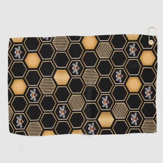 Honeycomb Pattern Golfhanddoek (Horizontaal)