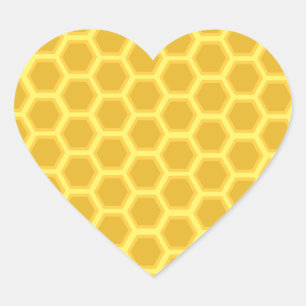Honeycomb Pattern Hart Sticker